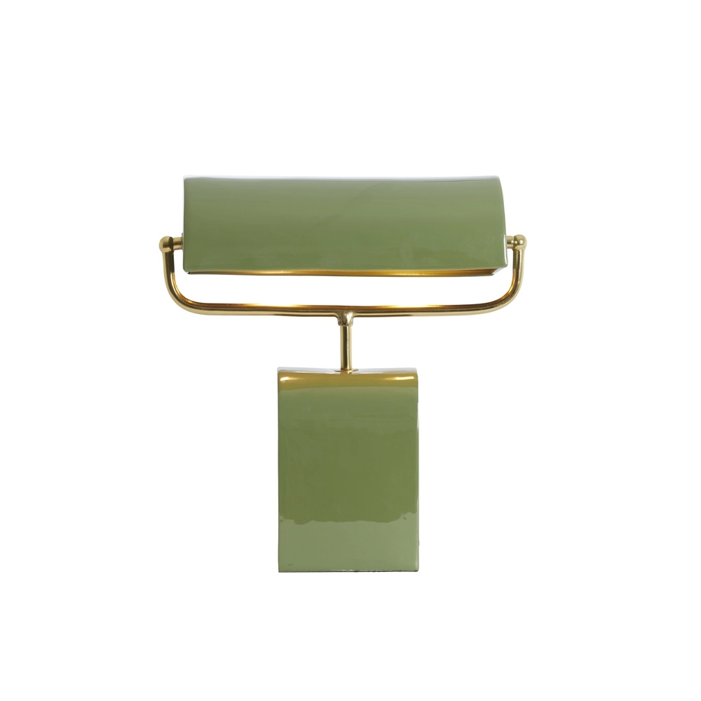 Light green desk lamp Cardona with gold - 1x E27 Light & Living 8717807816261