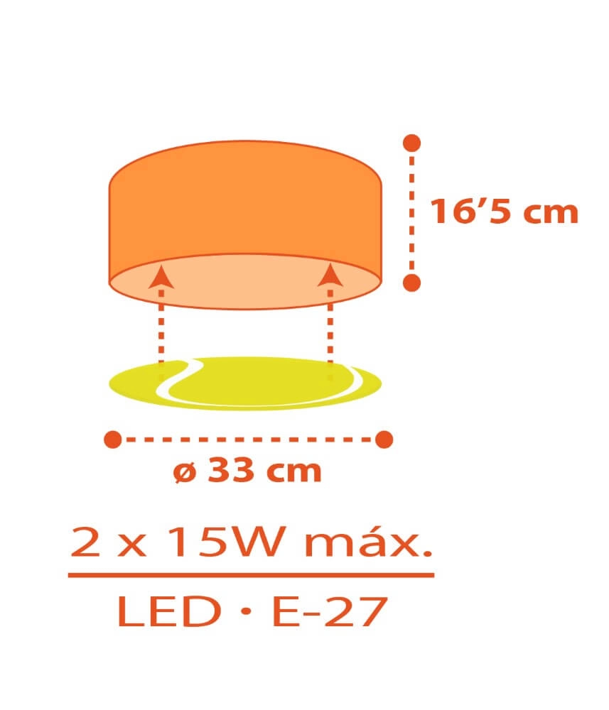 Children's room ceiling lamp Tennis Dalber 8420406003191