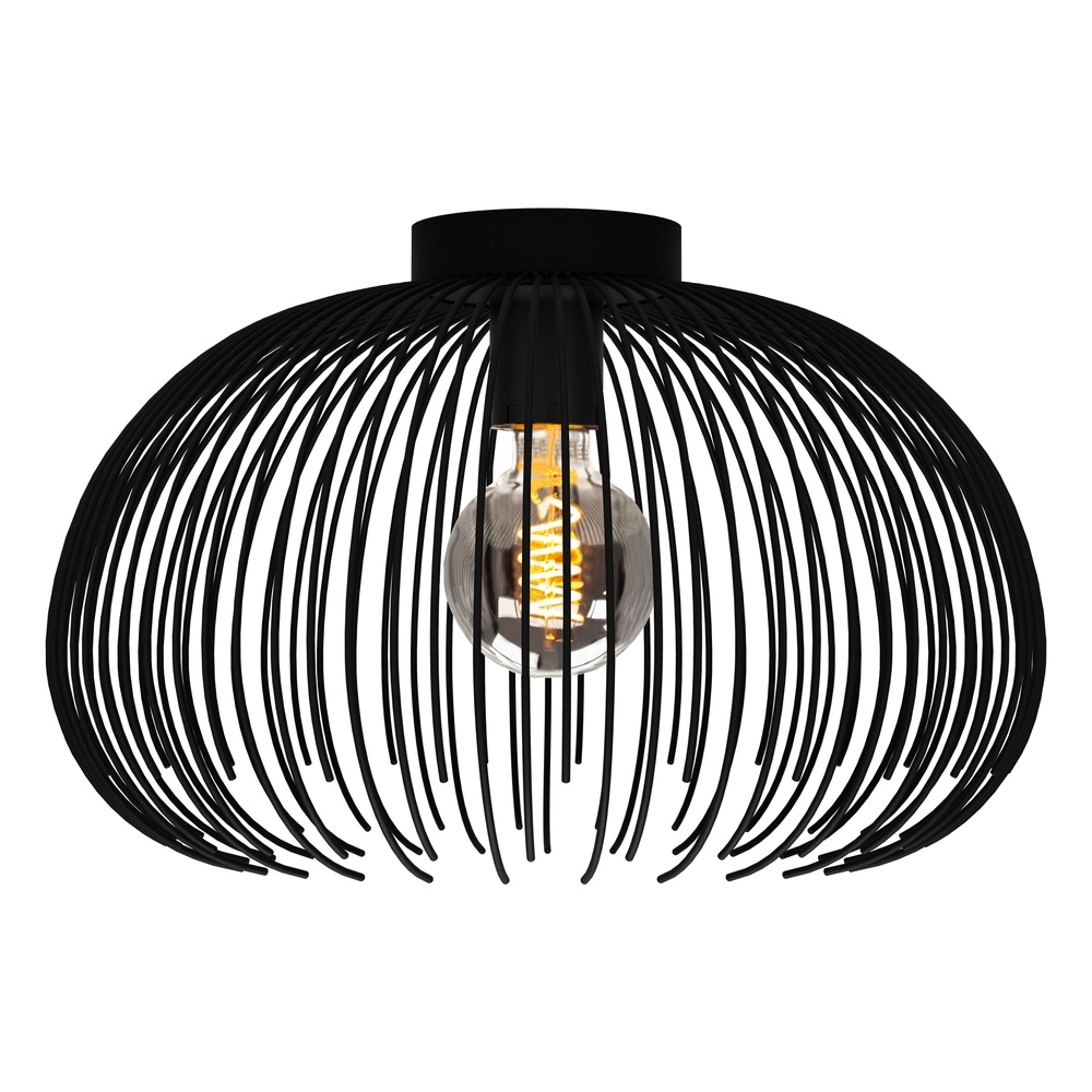 Black ceiling lamp Alhabia Ø 38,5cm - 1x E27