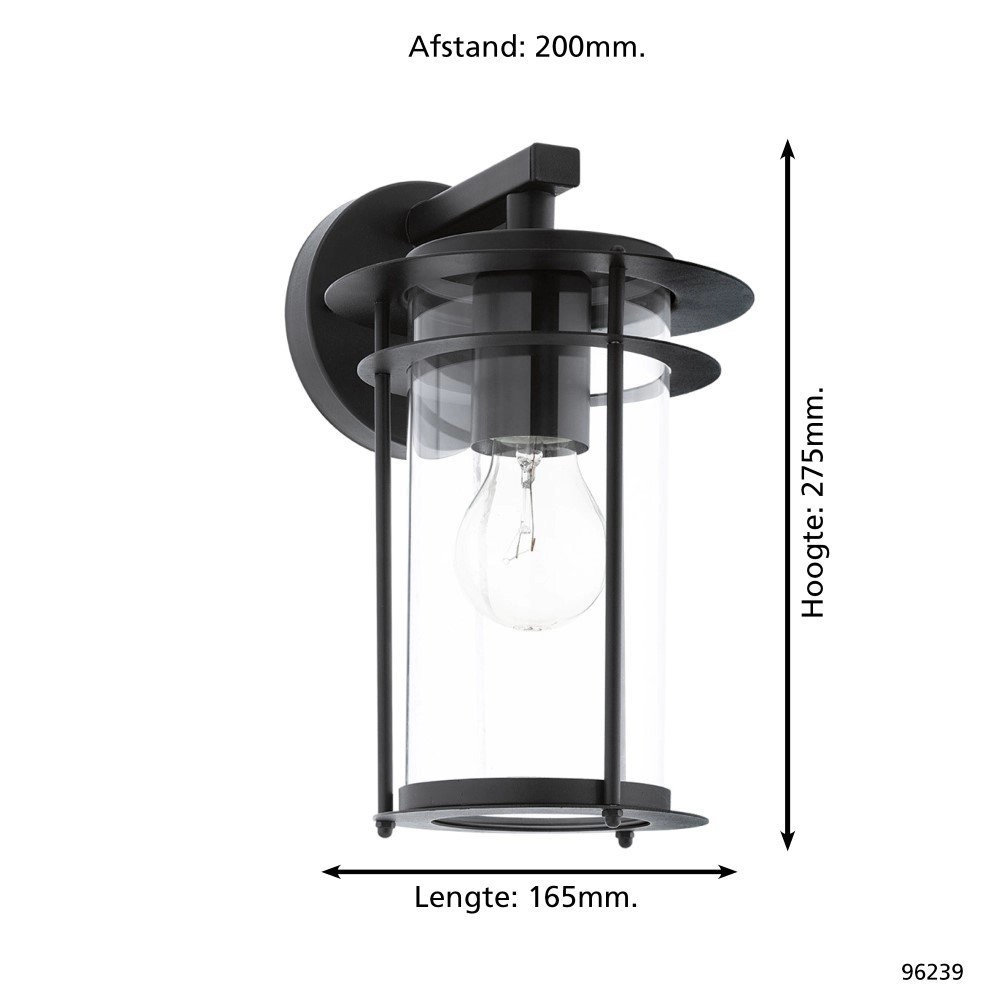 Outdoor lamp Valdeo black Eglo 9002759962395