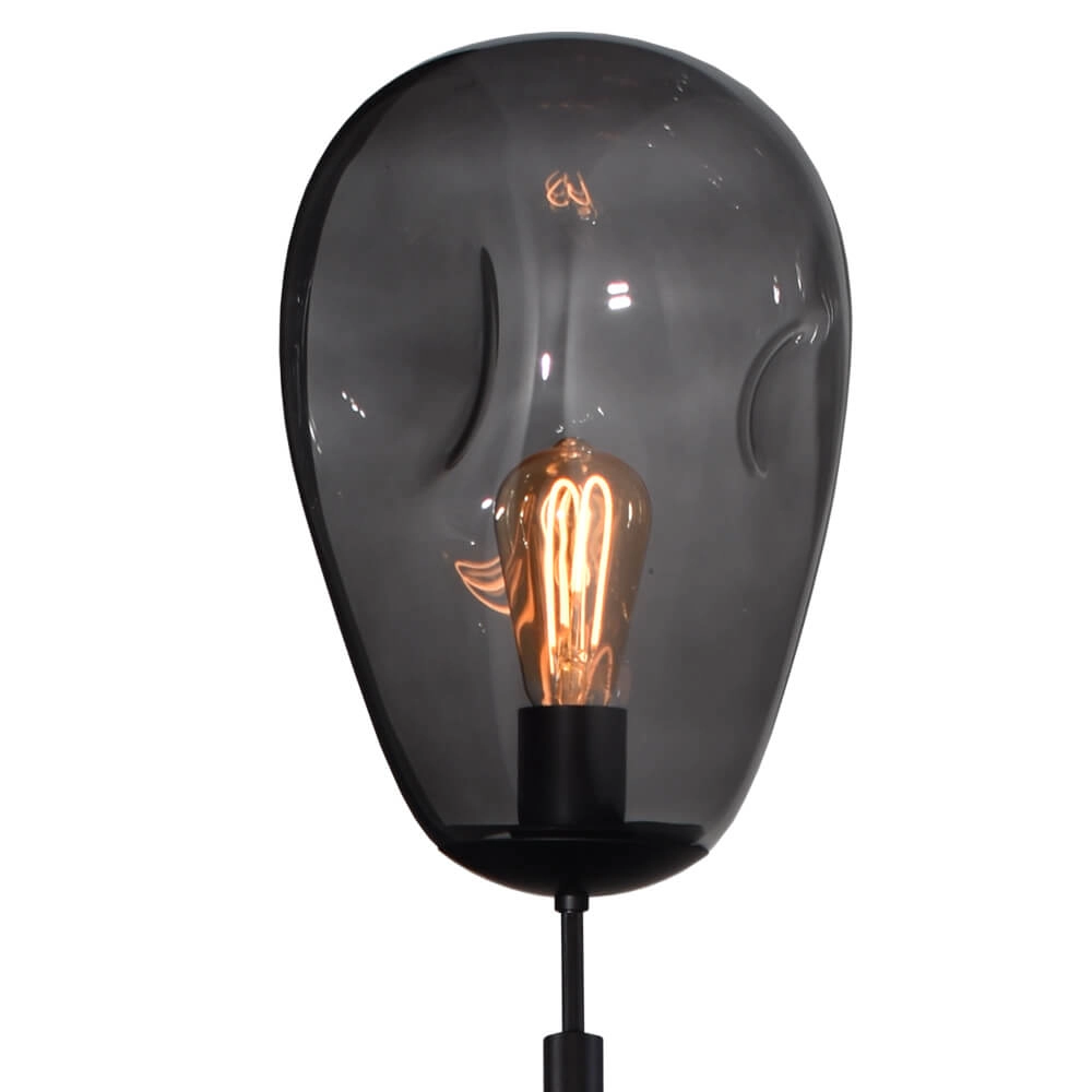 Floor lamp Lava Ø 22.5cm smoke glass Masterlight 8718121286693