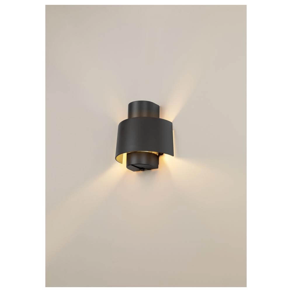 Design wall lamp Photoni Cyl black SLV 4024163295291