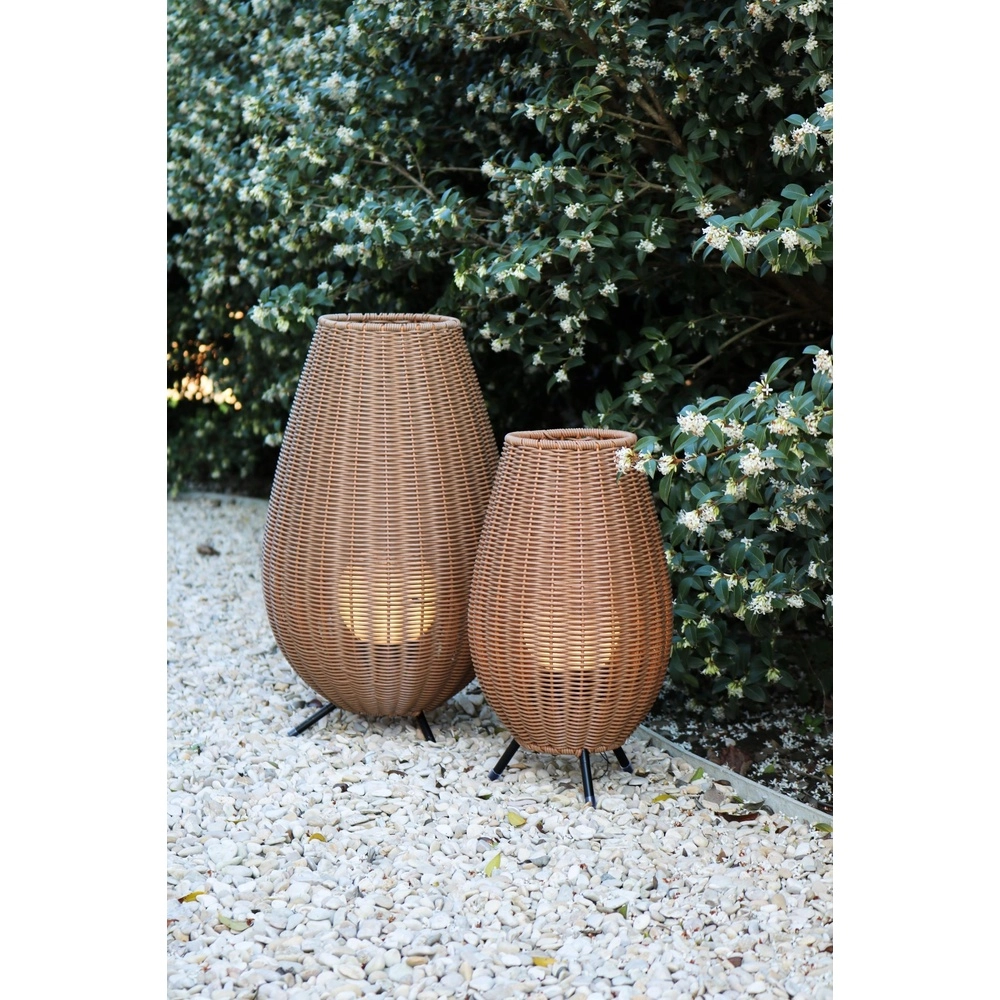 Rechargeable table lamp Colin Ip44 Rattan Lucide 5411212031839