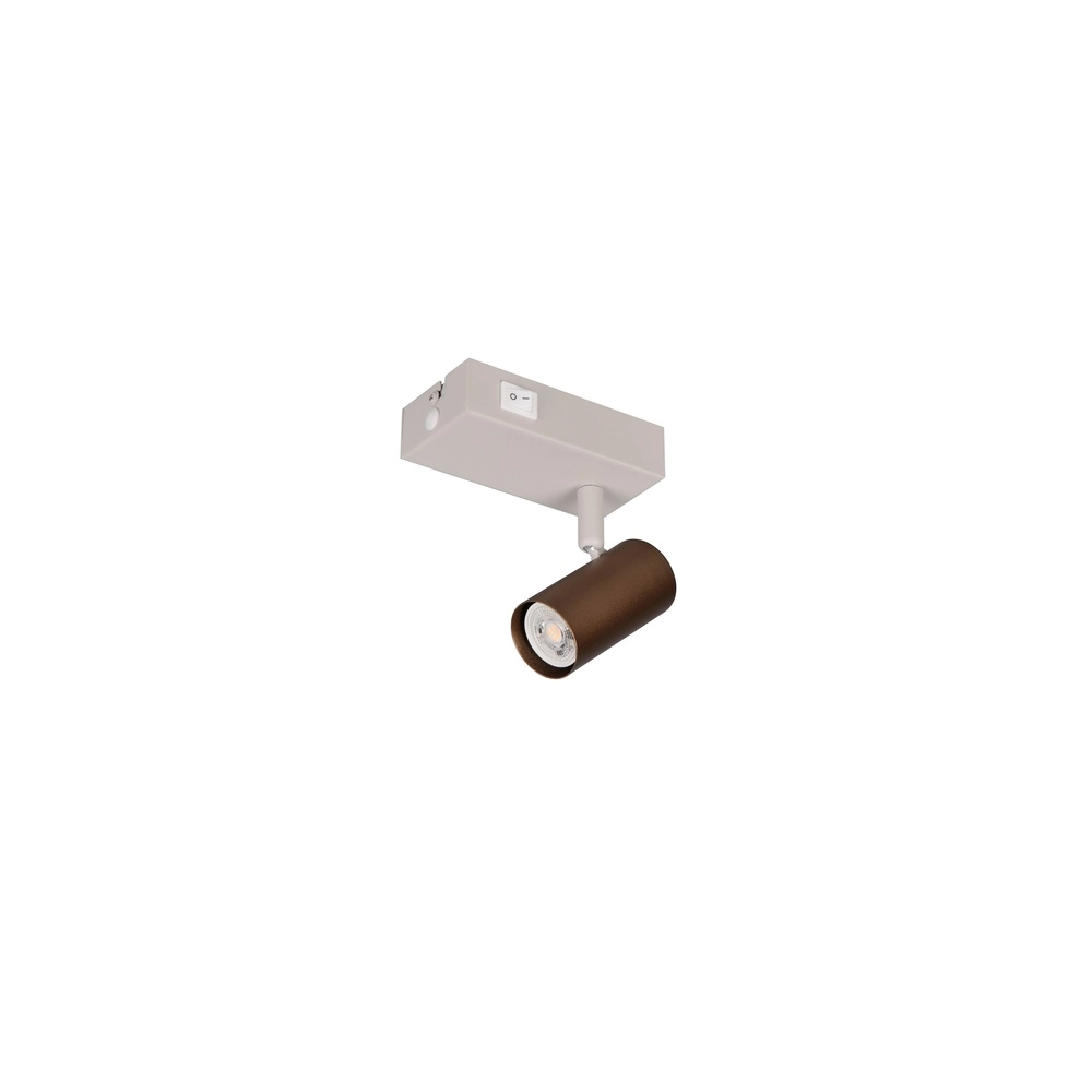 Surface-mounted spotlight adjustable Taryn mocha brown Trio 4017807685534