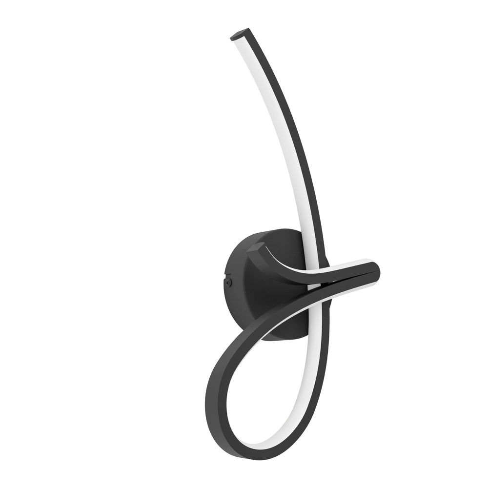 Designer LED wall lamp Cardoncito Black
