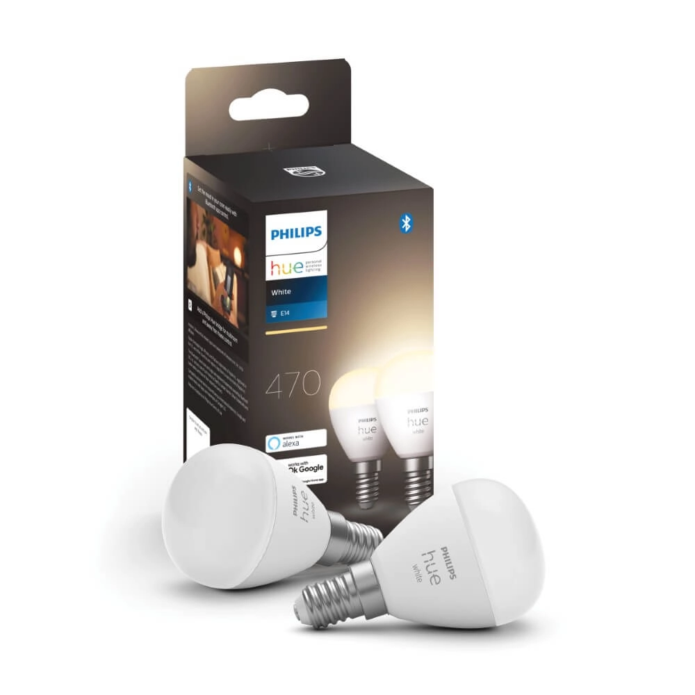 Light source ball Hue - E14 - 6W - White set of 2 Philips 8719514356771