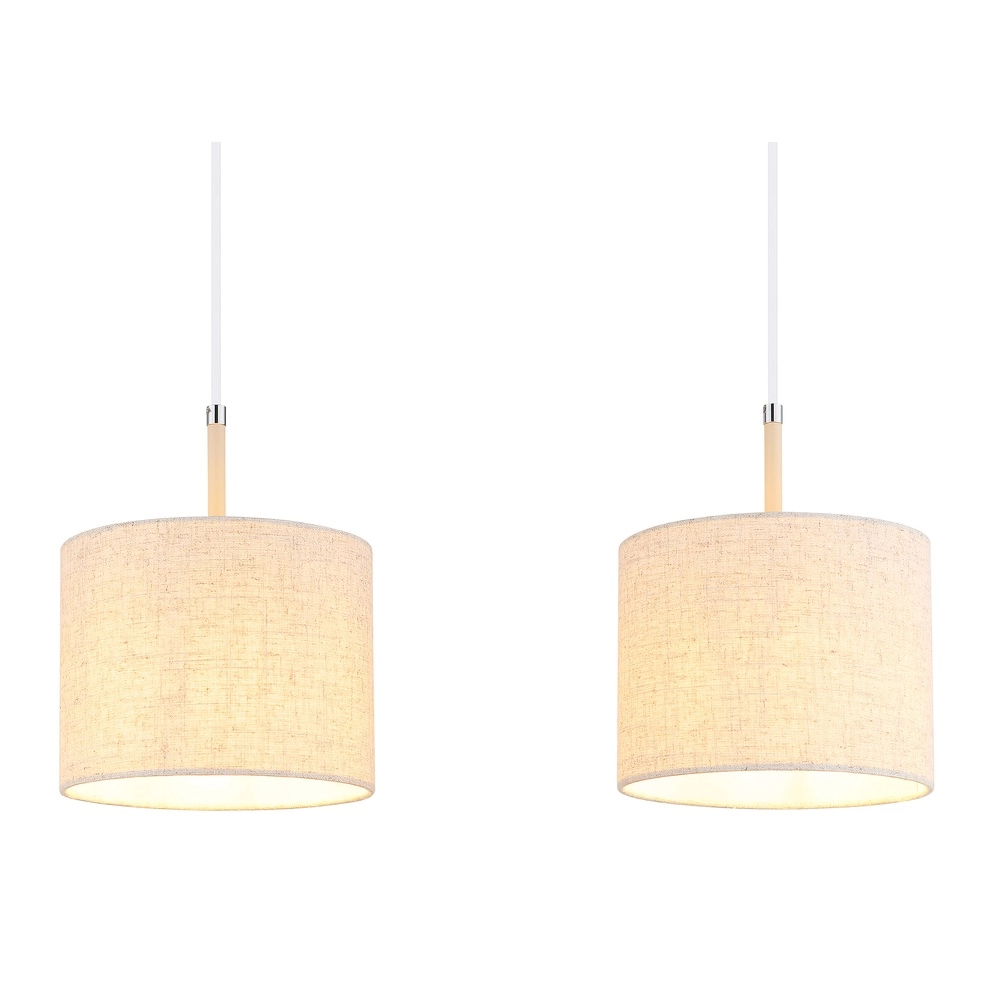 3-light pendant lamp Deleon sand brown straight Globo 9007371578900