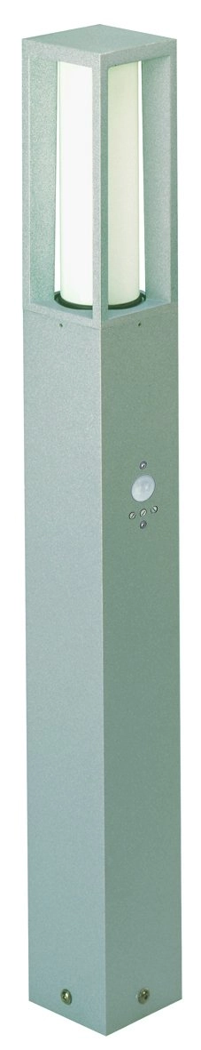 Outdoor lamp with sensor standing Oblong grey