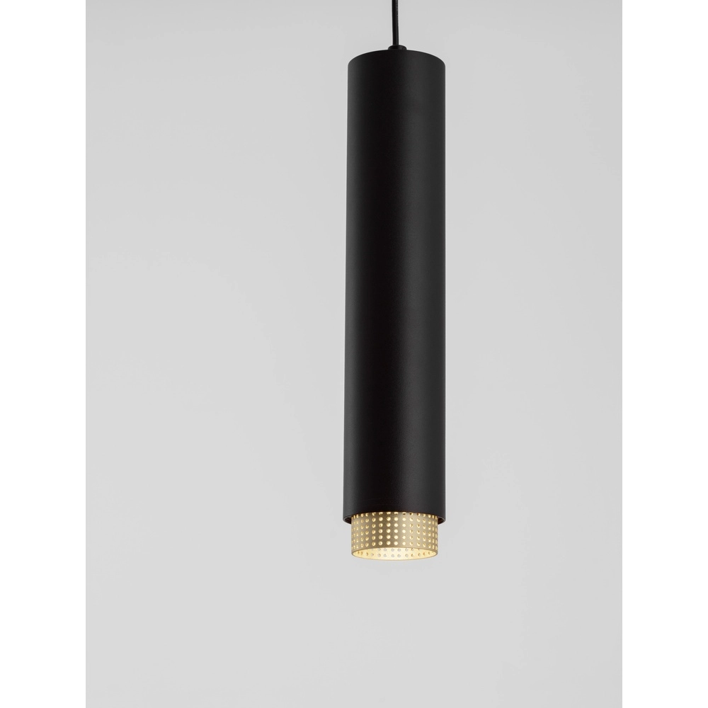 Pendant lamp Nessi black with gold Lyora 5212017475183