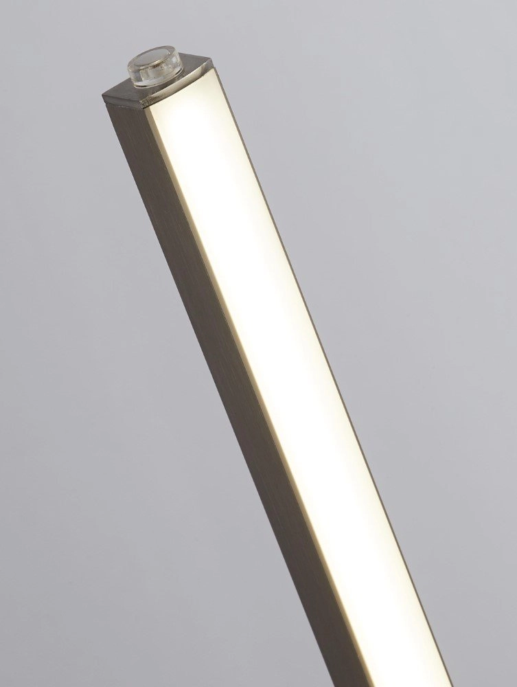 Dimmable table lamp Tribeca grey Searchlight 5053423175386