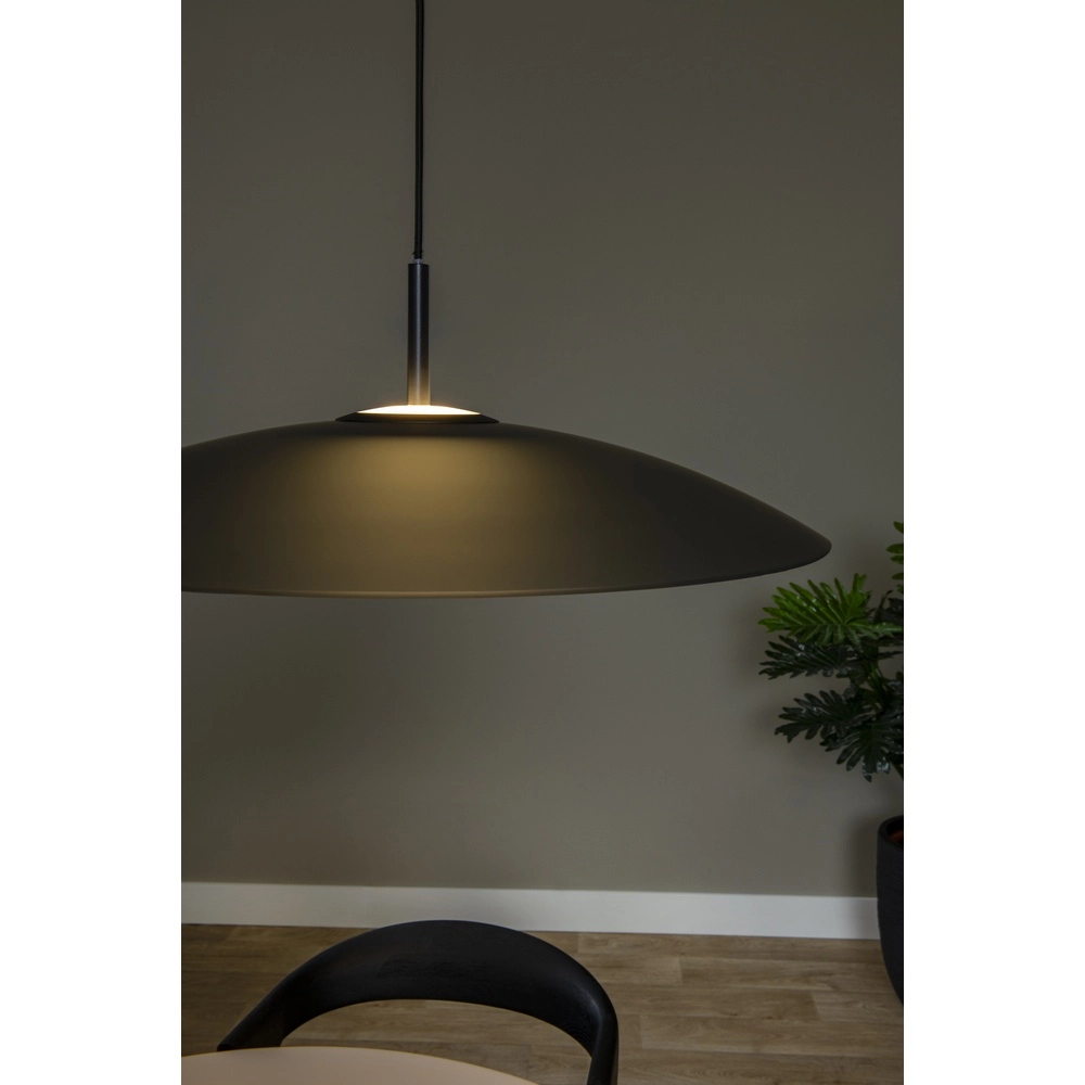 Sleek pendant lamp Menga Ø 60cm smoke glass Premium by Lucide 5411212251176