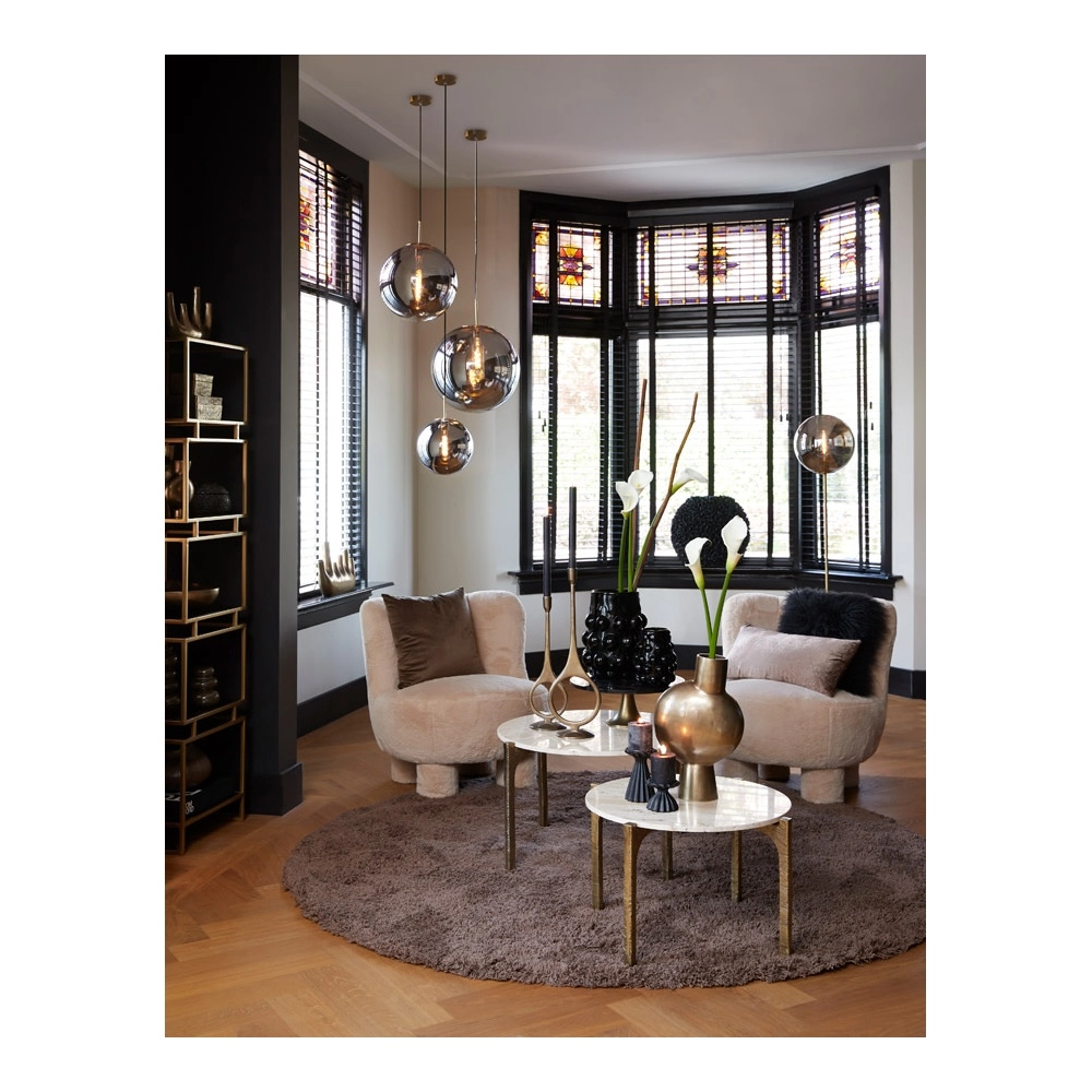 Pendant lamp Medina Ø 30cm black Light & Living 8717807640606