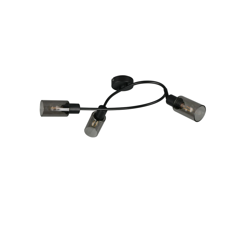 Design ceiling lamp Mars 3-light black Trio 4017807670493