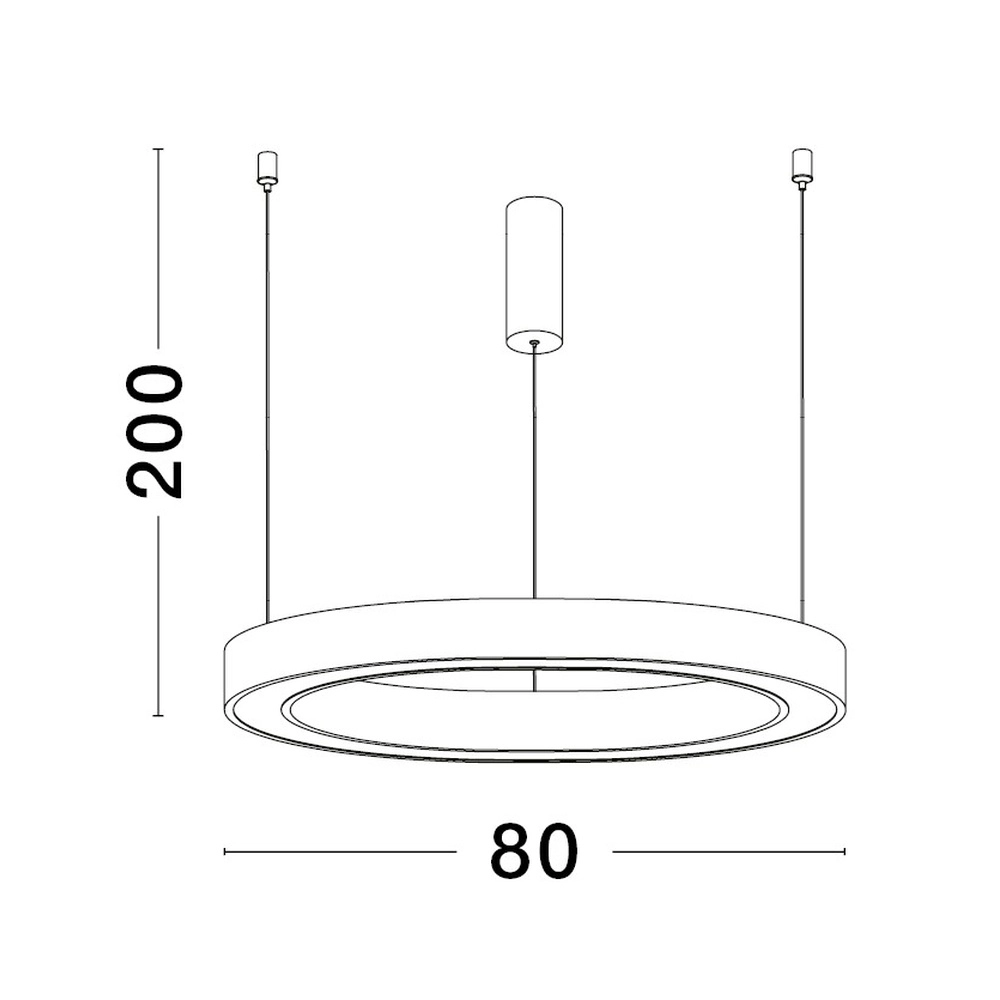 Design pendant lamp Sting white Ø 80cm Lyora 5212017437402