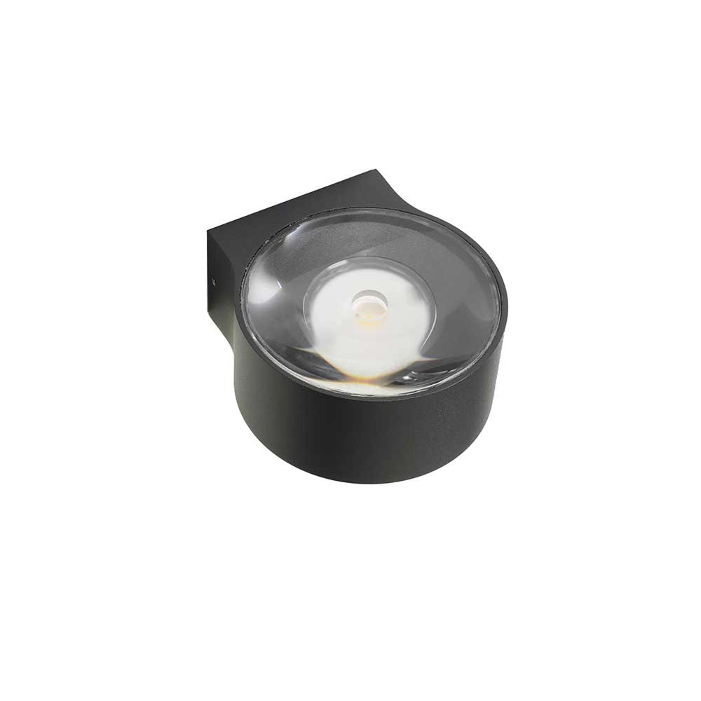 Anthracite wall spot Hudson 11cm - black Artdelight 8719831733712