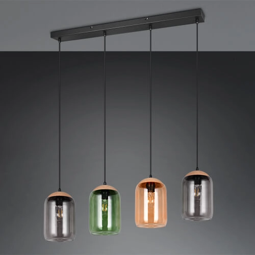 Glass Dining Table Lamp Cork 4-light Trio 4017807622997