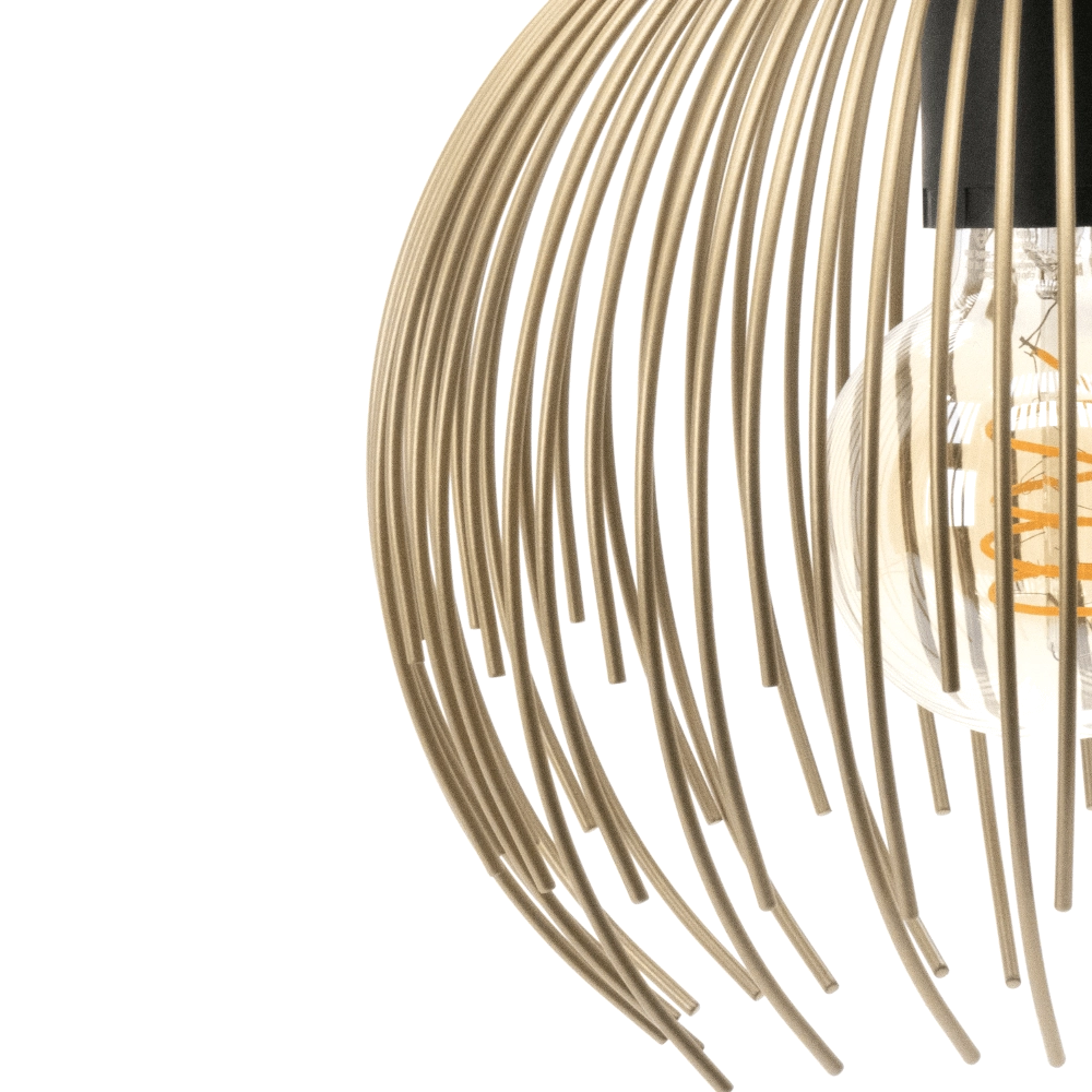 Golden pendant lamp Venezuela Ø 23.5cm Eglo 9008606242788