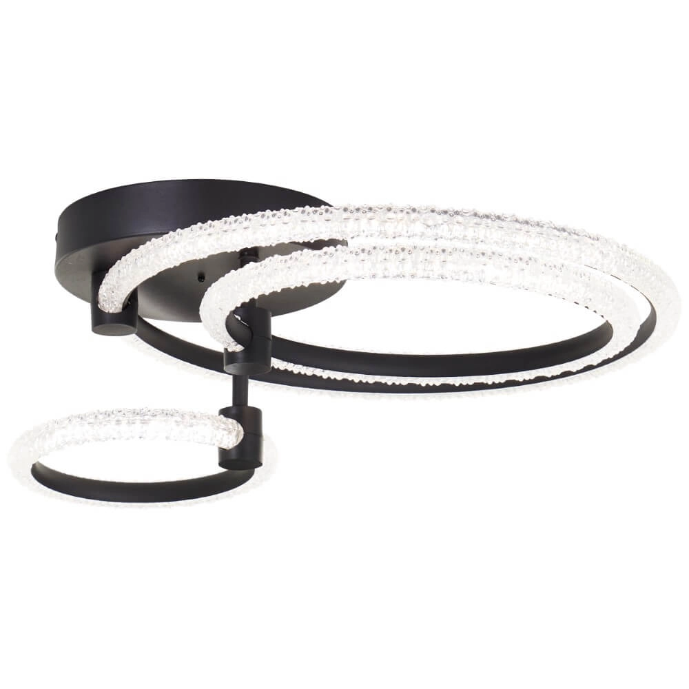 Round ceiling lamp Aydin black Brilliant 4004353442087