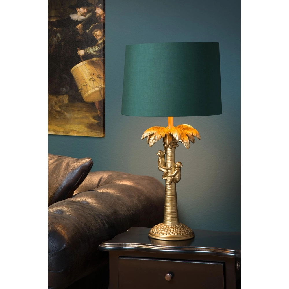 Table lamp Extravaganza Coconut gold with green cap Lucide 5411212105240