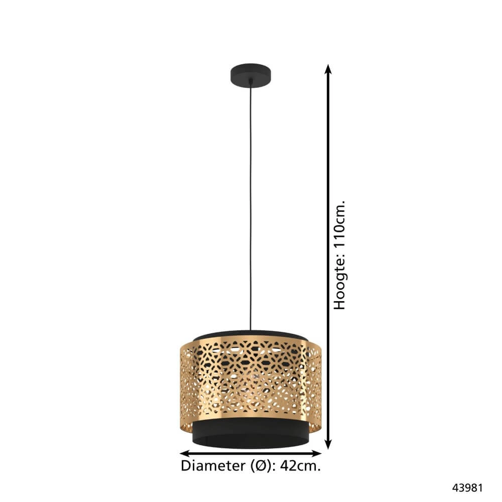Design pendant lamp Sandbach Ø 42cm Eglo 9002759439811
