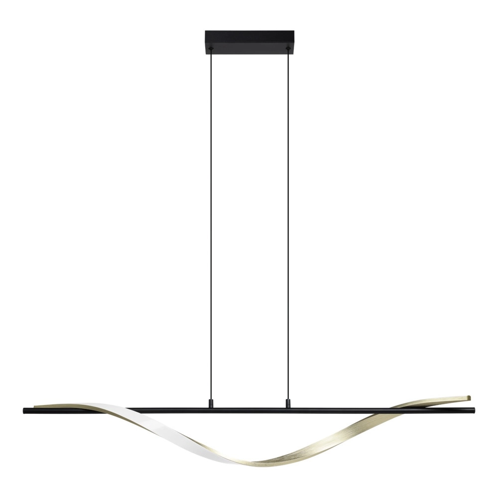 Pendant lamp Conaprato black with gold