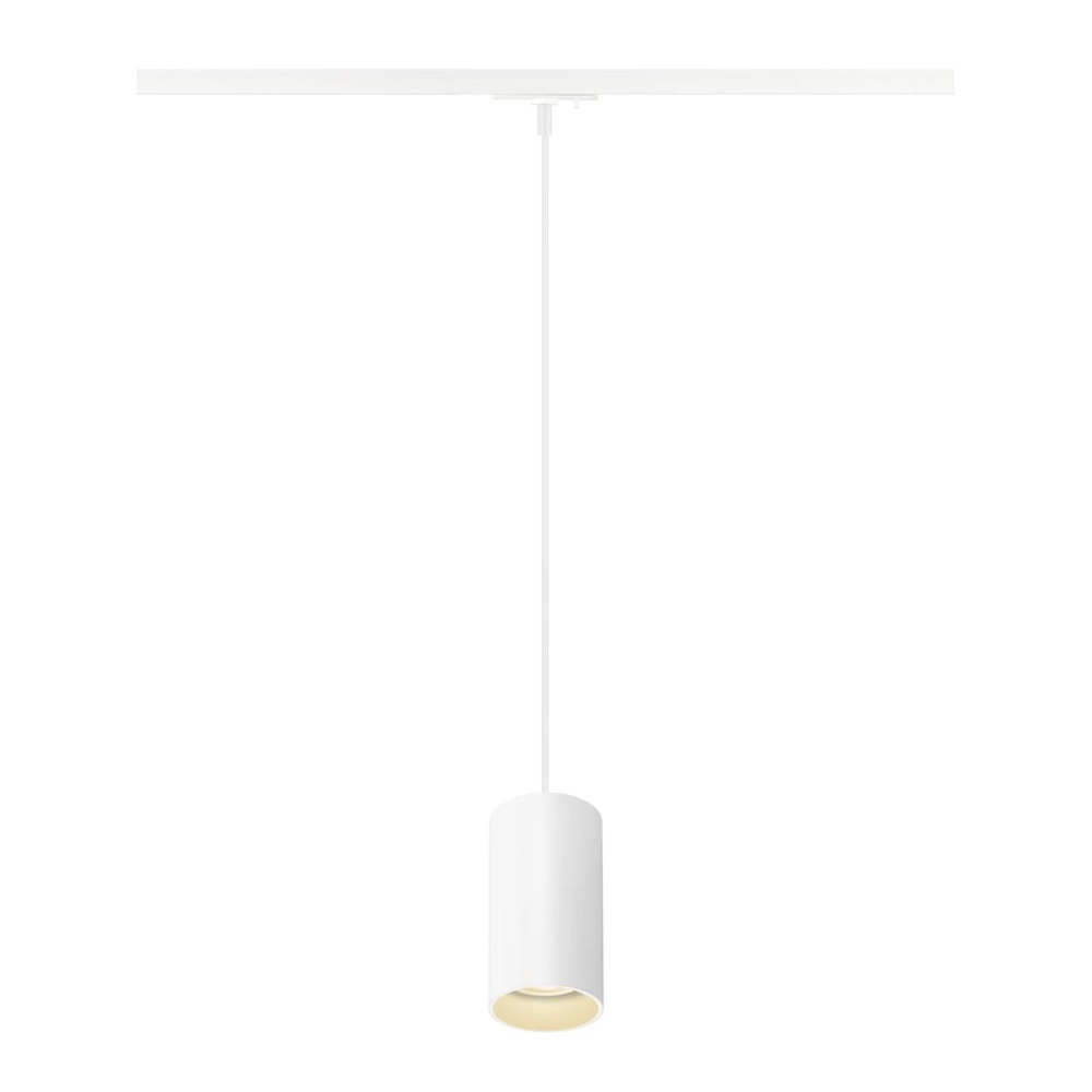 Pendant light for rail Asto Tube 1-phase white SLV 4024163306546