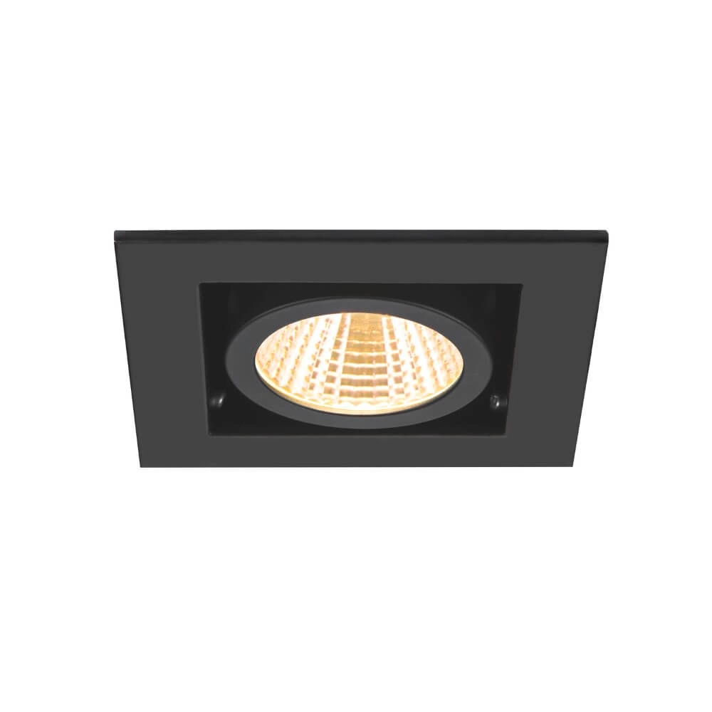 Square LED recessed spotlight Kadux Single 1x Led - black - 3000K SLV 4024163279345