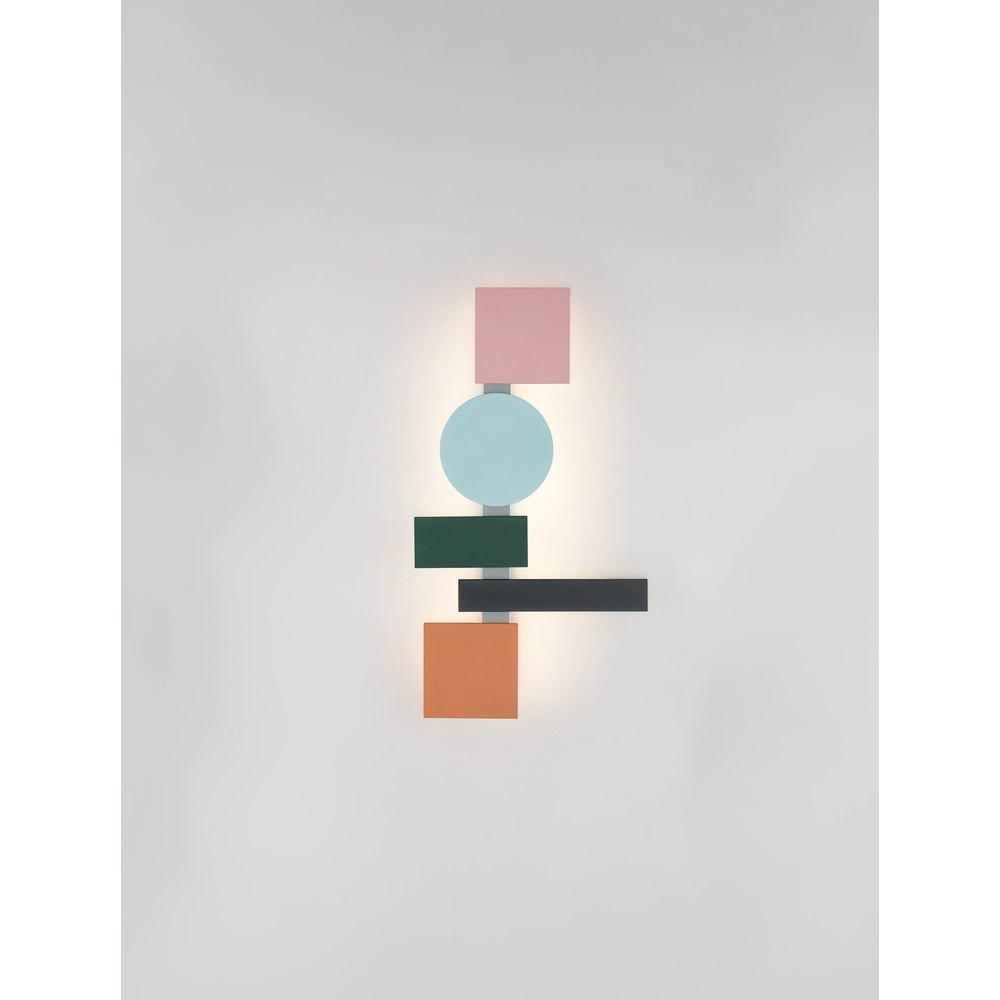 Cheerful wall lamp Margot coloured 68,2cm