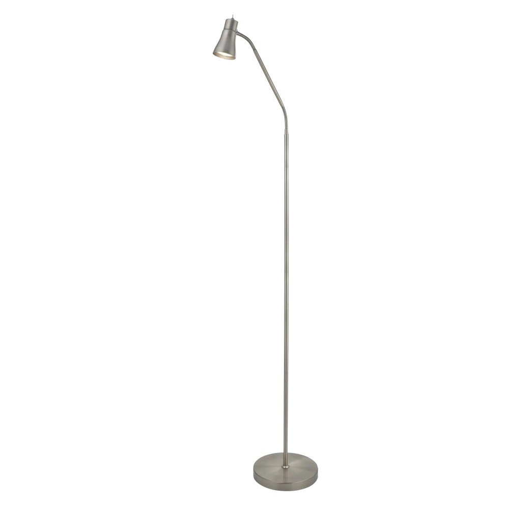 Reading lamp Fusion 167cm metallic grey
