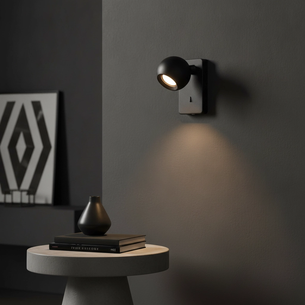 Wall lamp Bolero Sphere Black