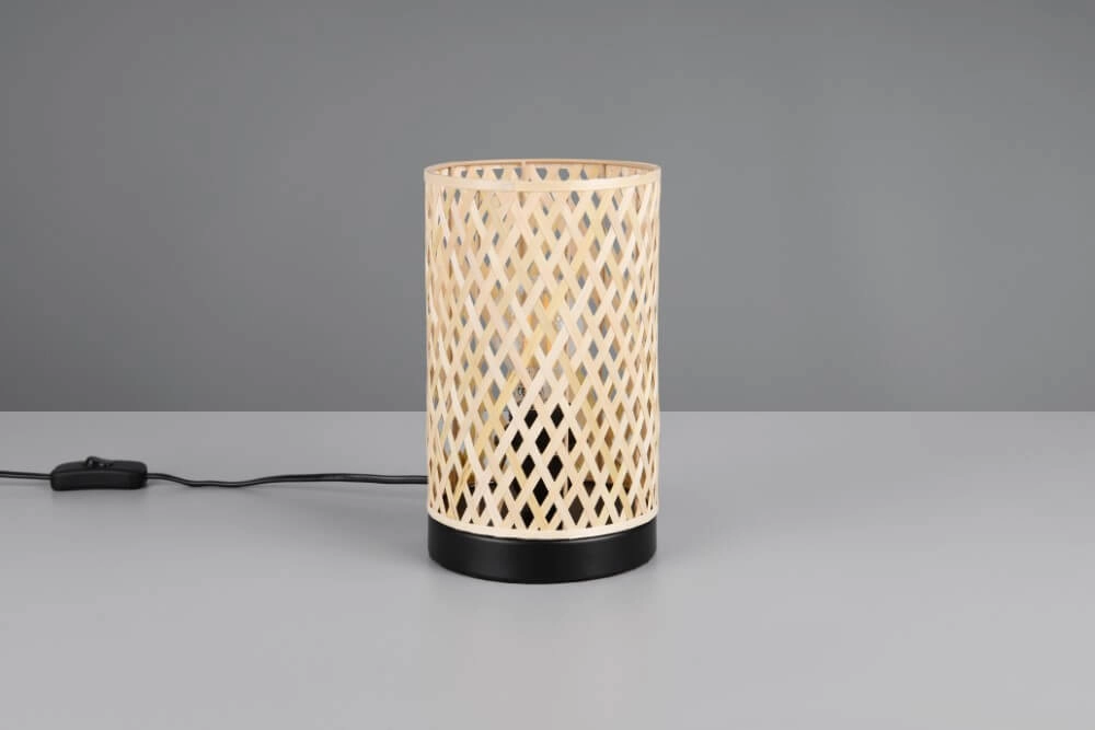 Cream table lamp Laurent with black Ø 14cm Trio 4017807637595