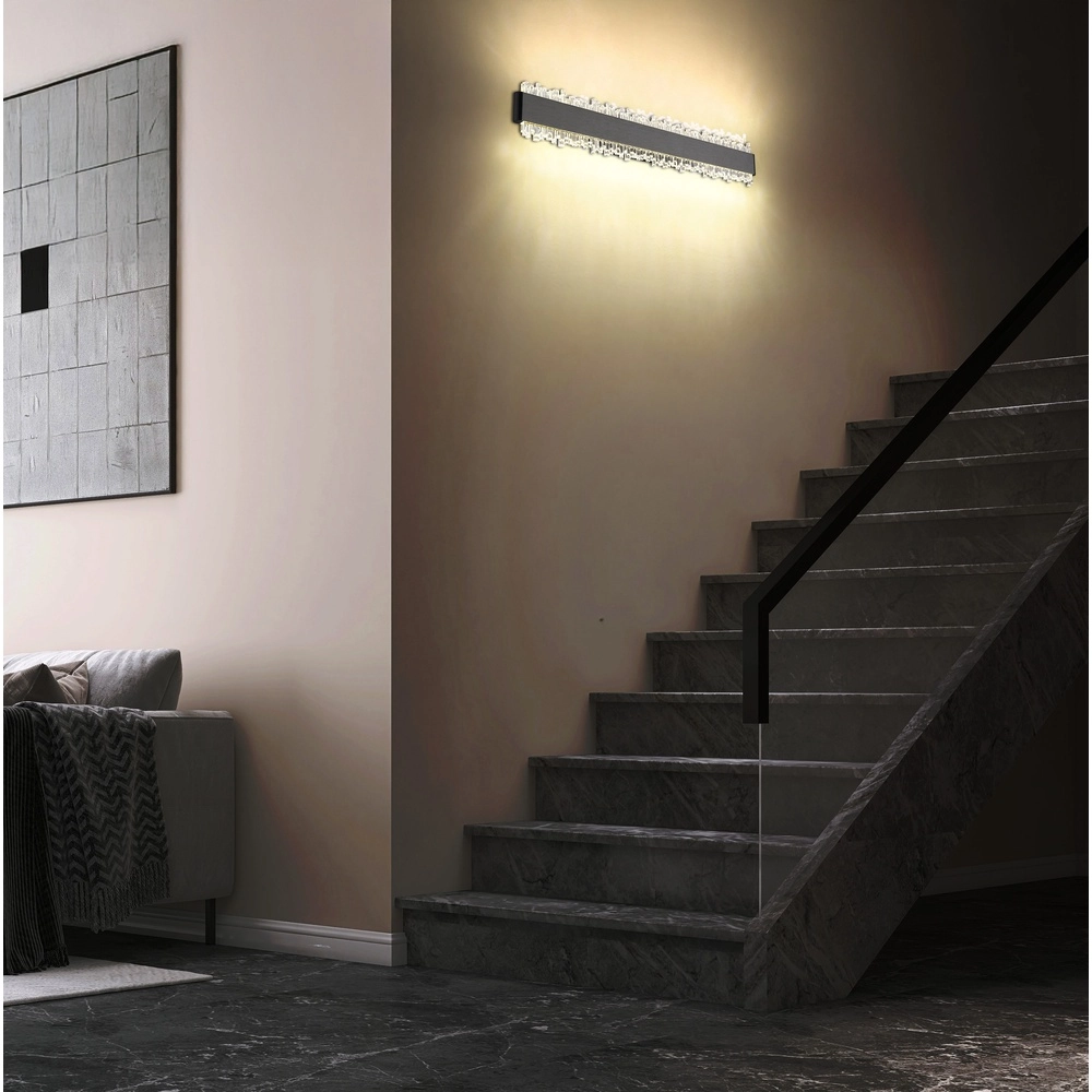 Black wall lamp Stalagmita 48cm Globo 9007371566754