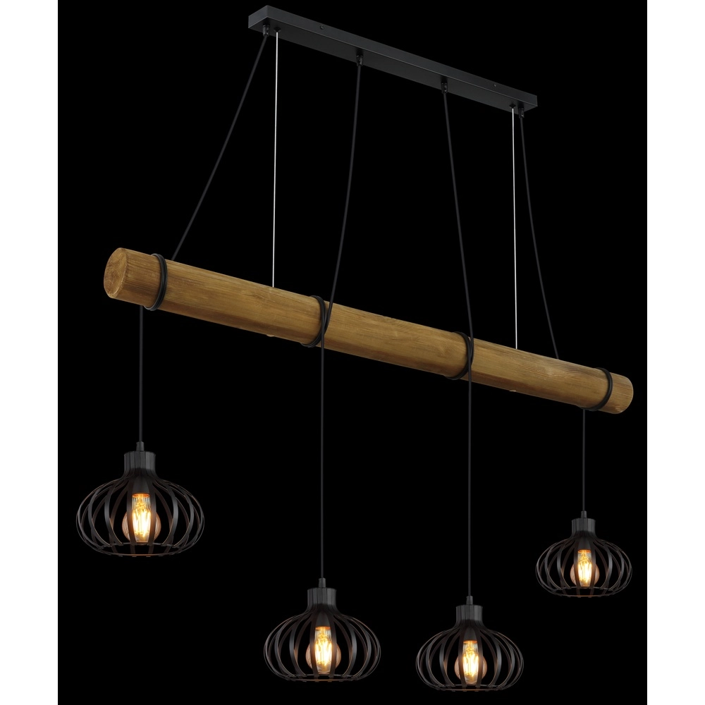 4-light pendant lamp Caldwell dining table Globo 9007371580590