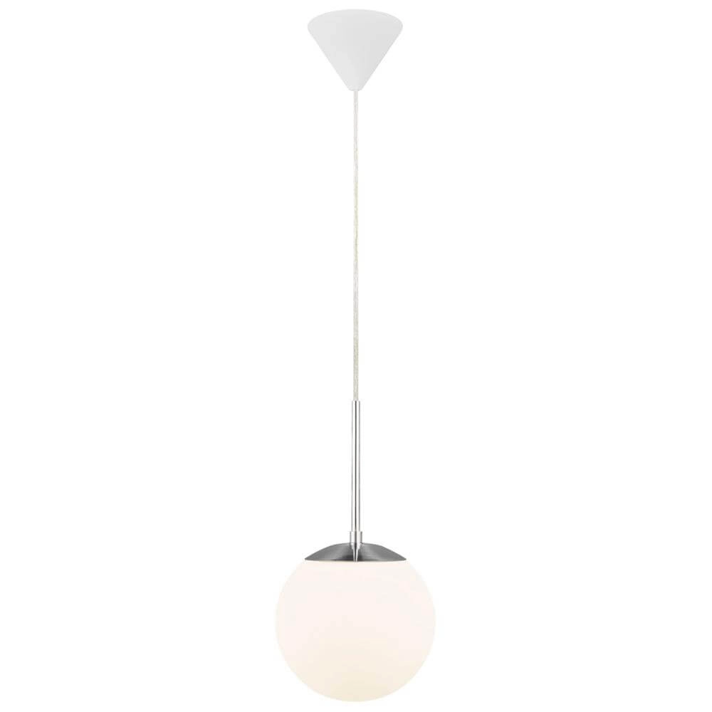 Glass pendant lamp Cafe white Ø 20cm Nordlux 5701581102019