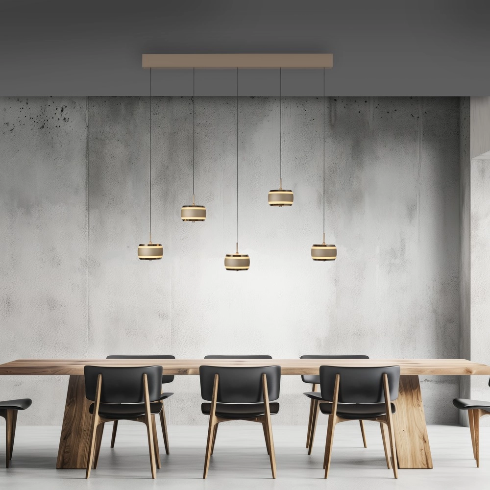 5L dining table pendant lamp Pure Falling Rings Bronce Paul Neuhaus 4012248396582
