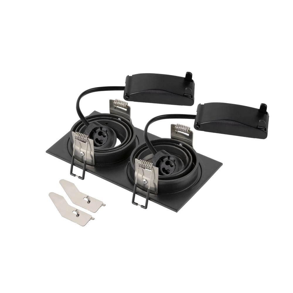 Black recessed spotlight New Tria 155 rectangular SLV 4024163297097