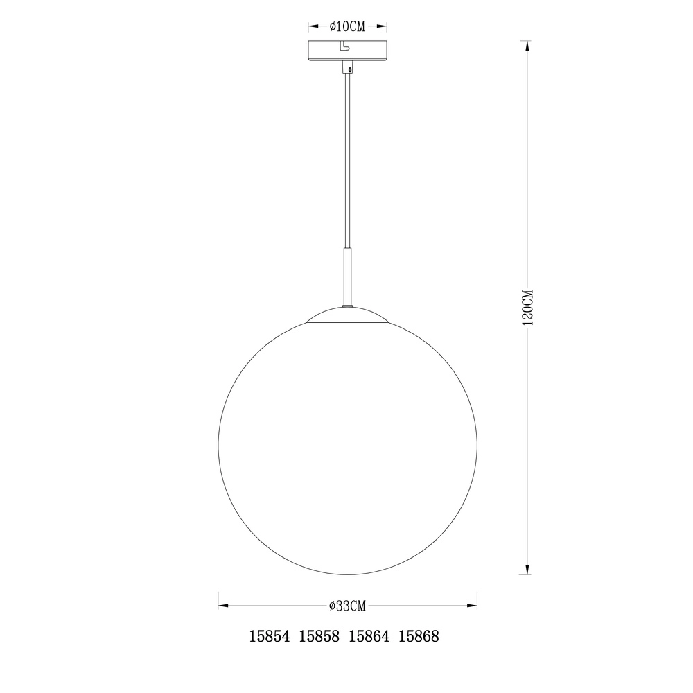 Pendant lamp Varus gold Ø 33cm Globo 9007371371464