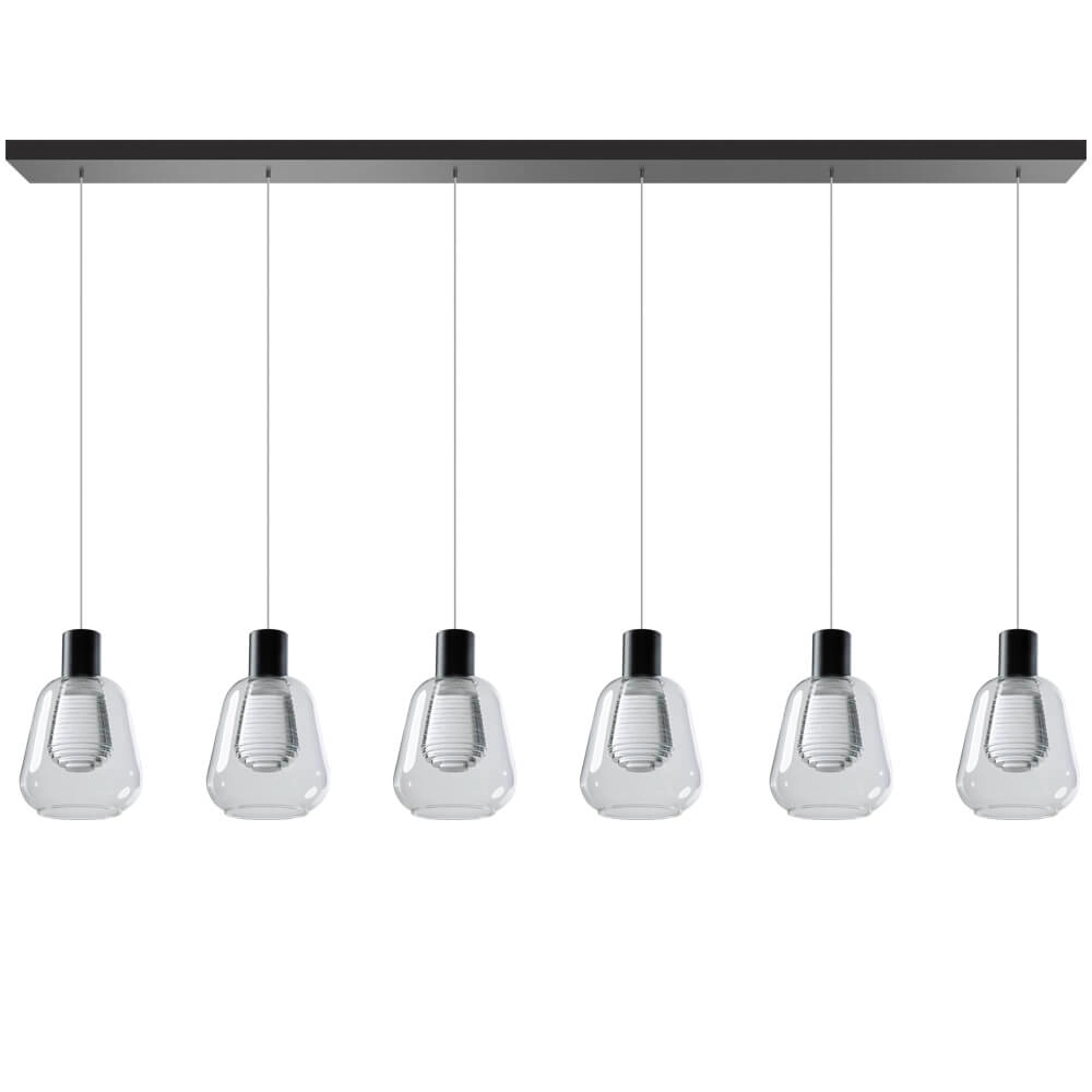6-light pendant lamp Gary dining table