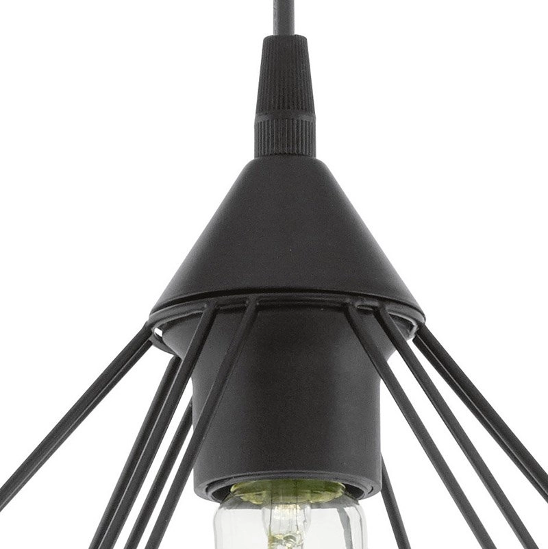 Pendant lamp Tarbes 32cm black Eglo 9002759941888