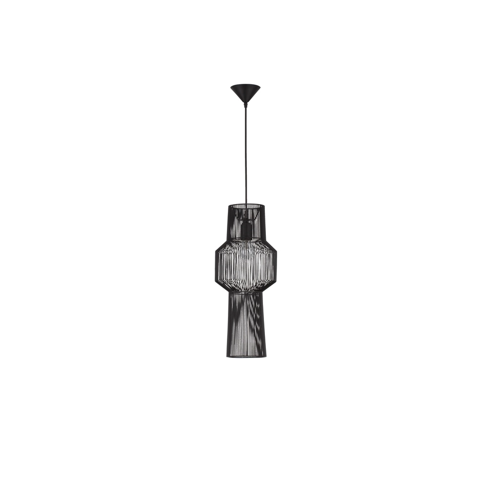 Bohemian pendant lamp Bredo Ø 21cm black Lyora 5212017438904
