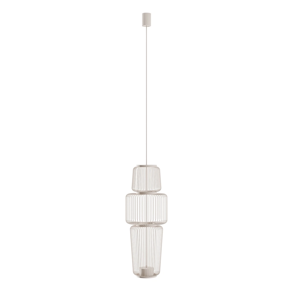 Cage lamp Nome sand brown Ø 25.5cm