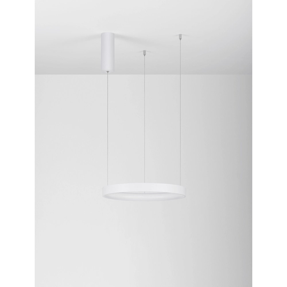 Round pendant lamp Perrine white Ø 40cm Lyora 5212017438386