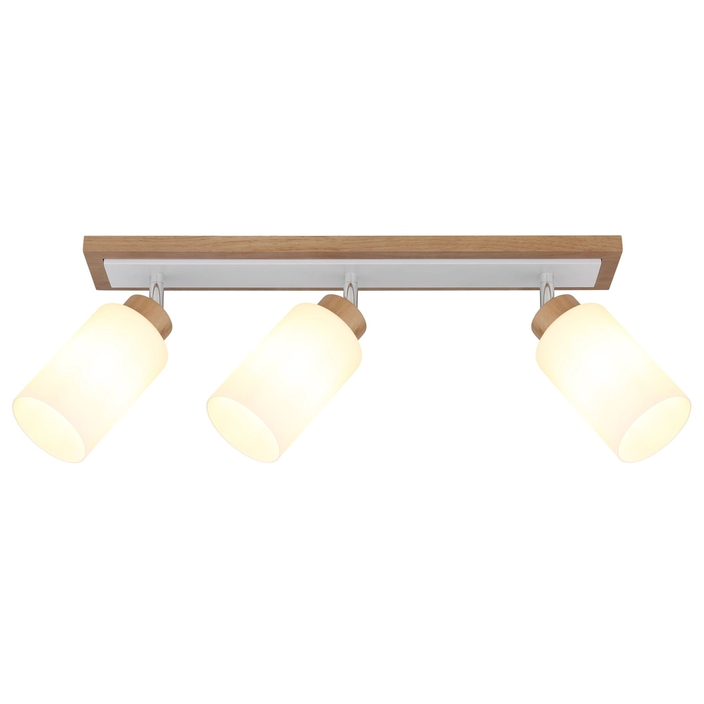 Ceiling lamp Rowena 3-light wood Globo 9007371580361