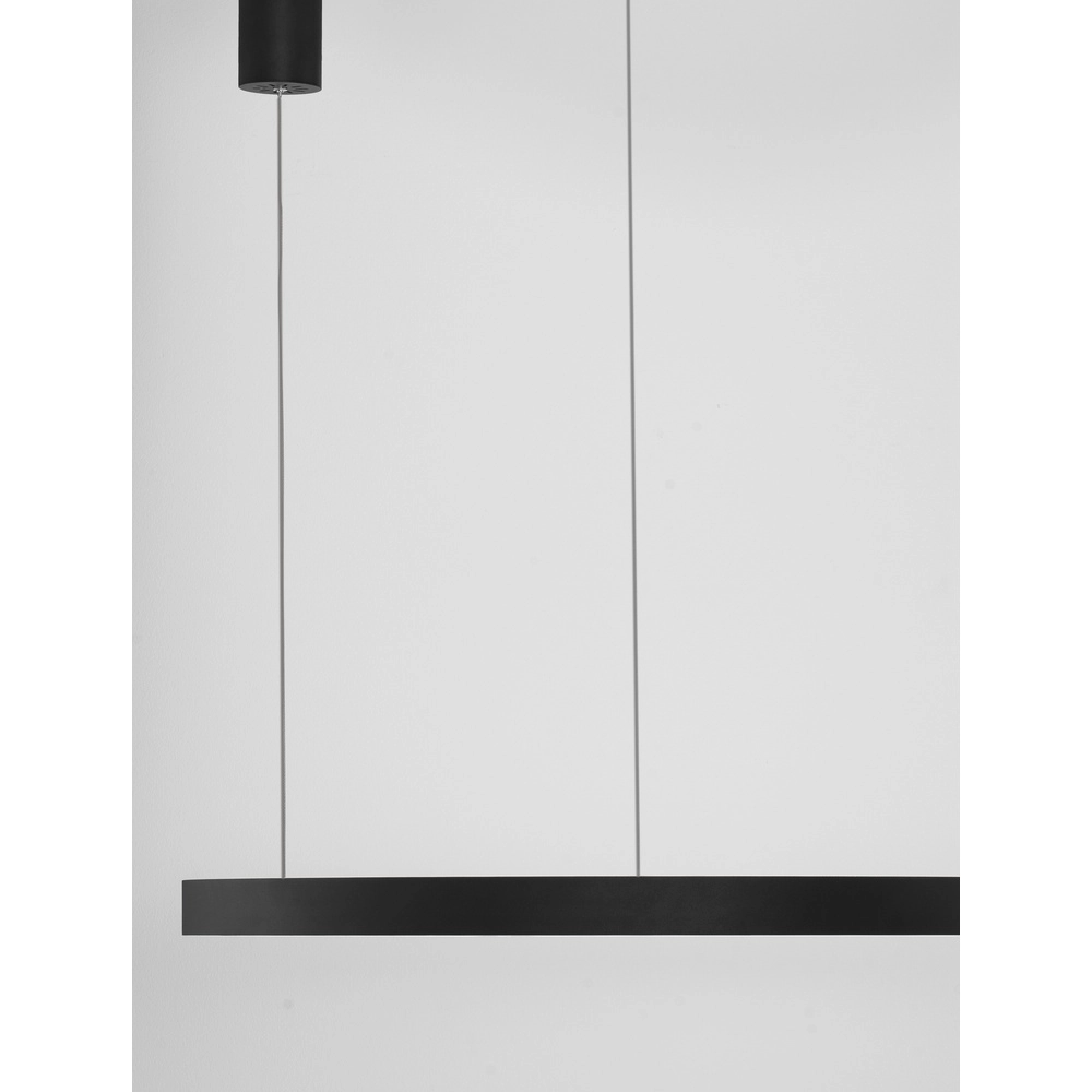 Black pendant lamp Elowen design Ø 80cm Lyora 5212017439093