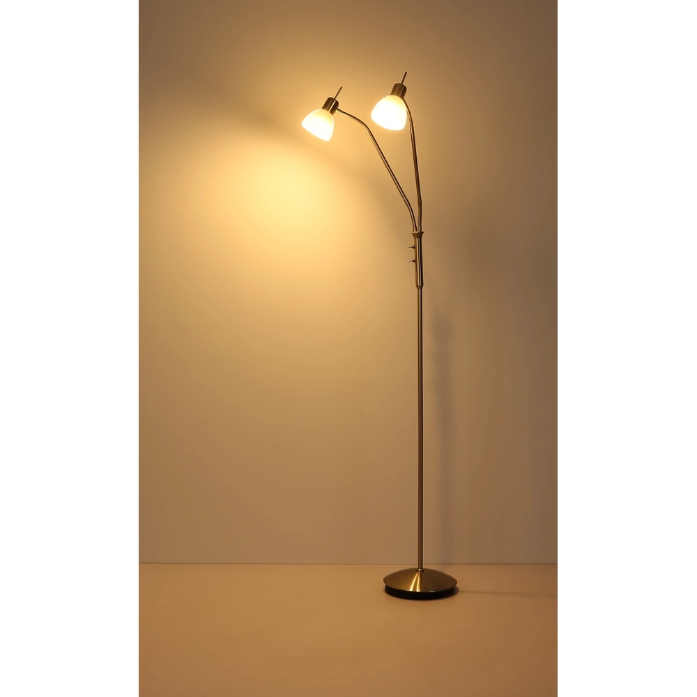 Reading lamp 2-lights Malte nickel Globo 9007371447541
