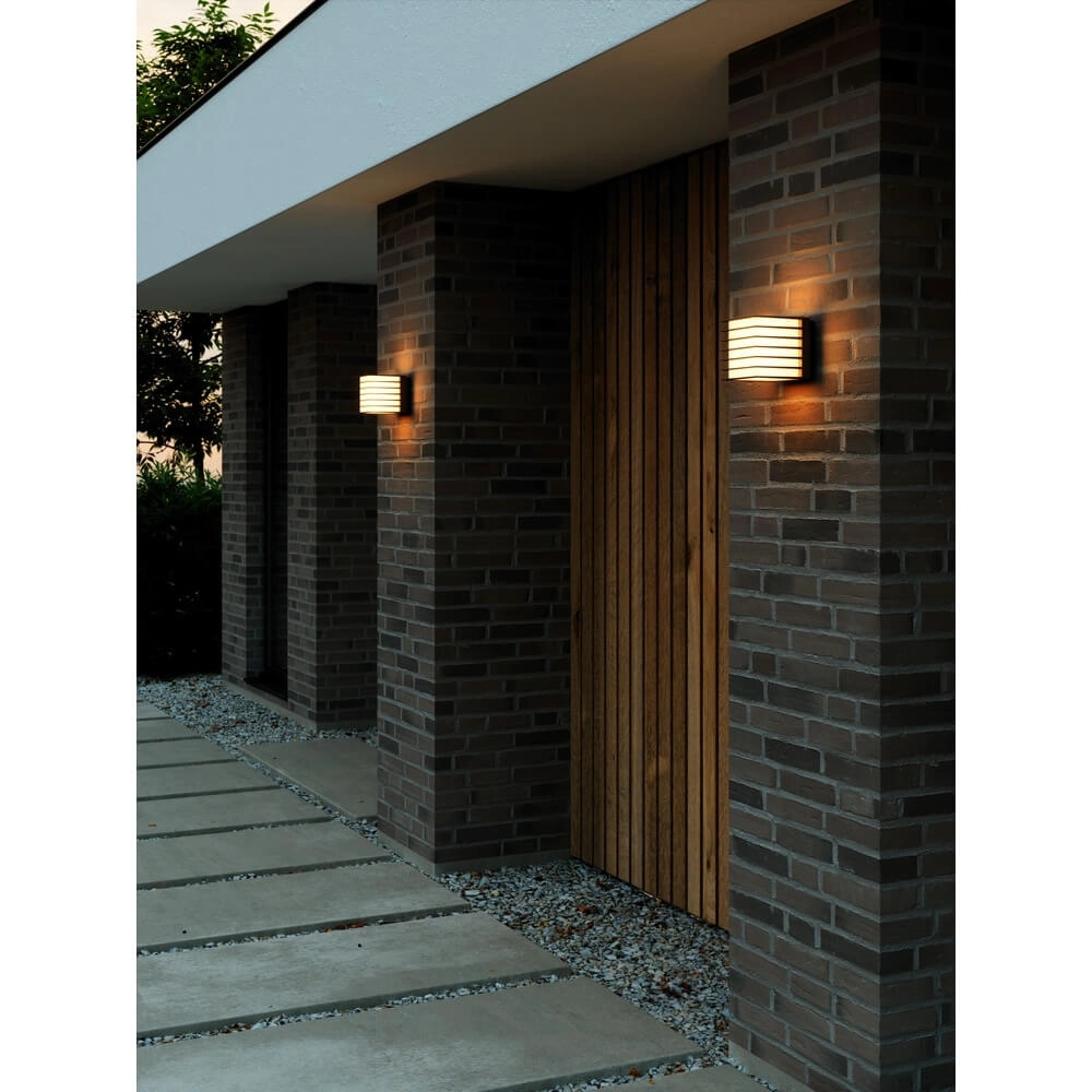Wall Lamp Fluctus black square Nordlux 5704924015595