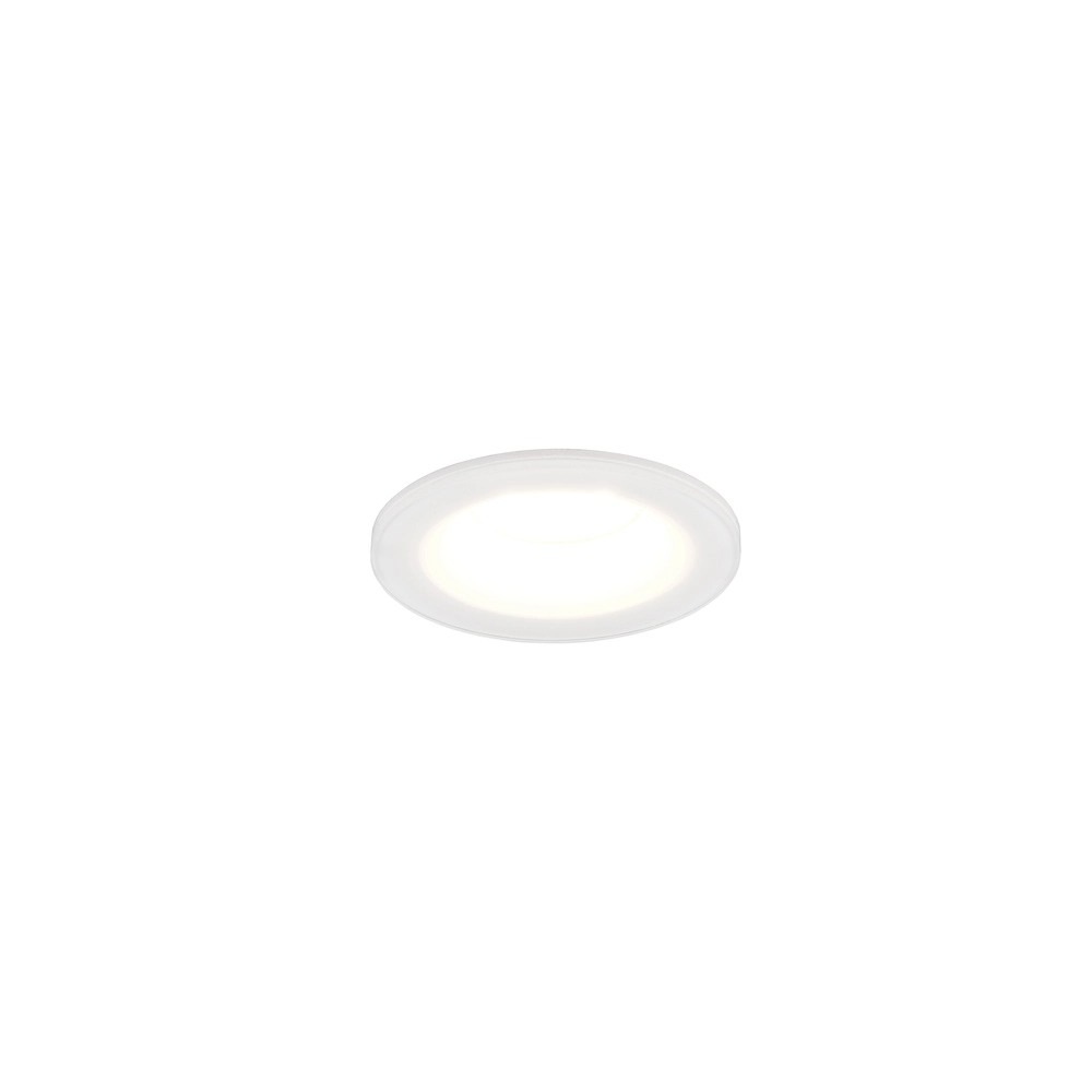 Round recessed spotlight Fjell white IP44