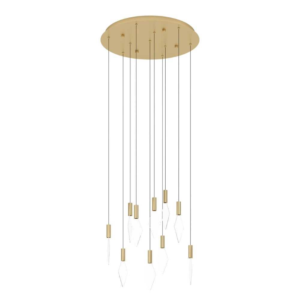 Gold hanging lamp Mirador design