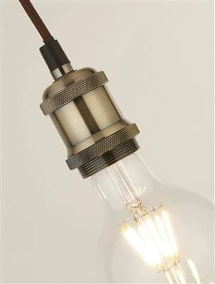Hanging lamp Suspi copper bronze with black Searchlight 5053423140759