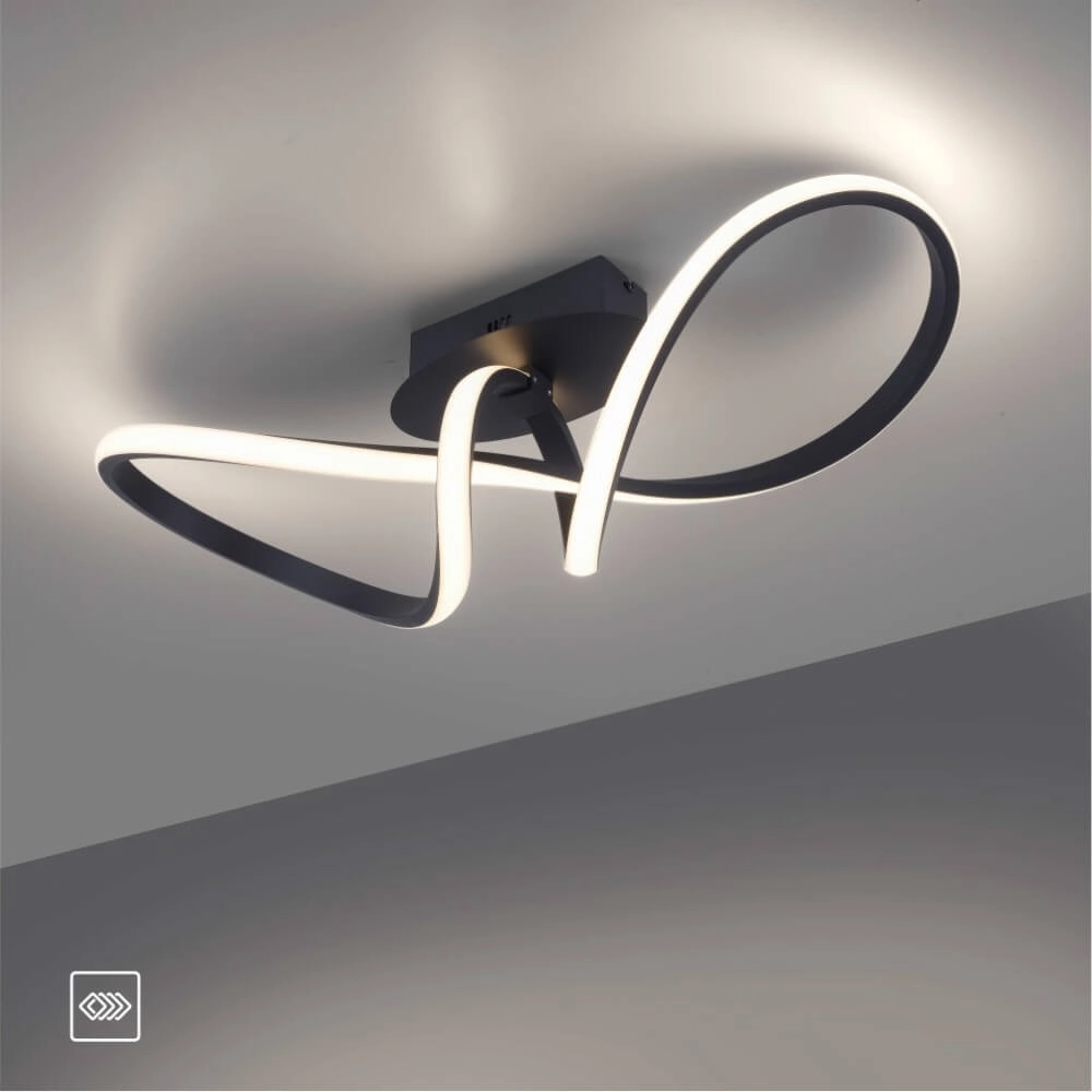 Design ceiling lamp Maria black Just Light 4043689975777